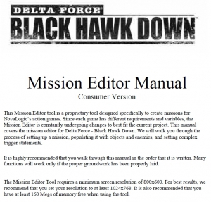 BHD Mission Editer Manual