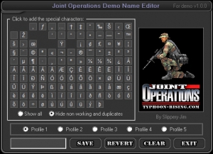 Joint Operations DEMO Name Editer