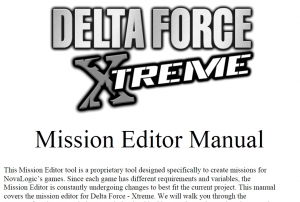 DFX Mission Editor Manual