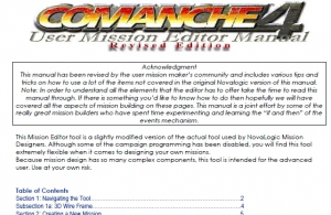 Comanche 4 (c4) Mission Editer Manual (Revised Edition)