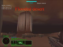 Flooded desert