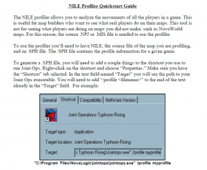 Joint Operations NILE Official PDF Manual / Profile Guide