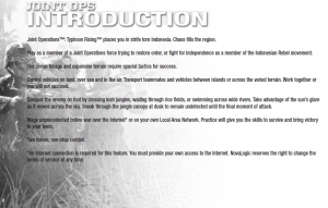 Joint Operations Typhoon Rising Game Manual