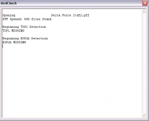 DF2 EXP / TXP1 Modcheck