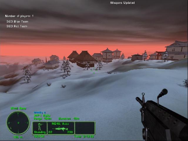 Snowy Sunset