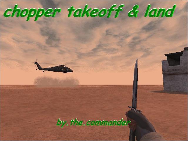 chopper takeoff & land
