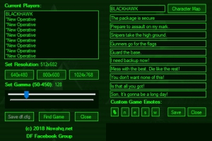 DF1 Player Name & Macro Editor with Emotes