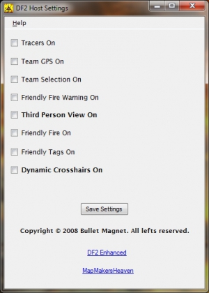 DF2 Host Settings Editor
