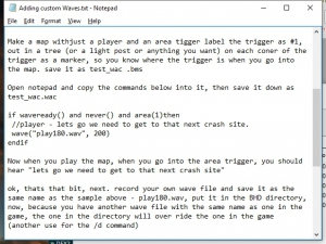 BHD Adding Custom WAV files
