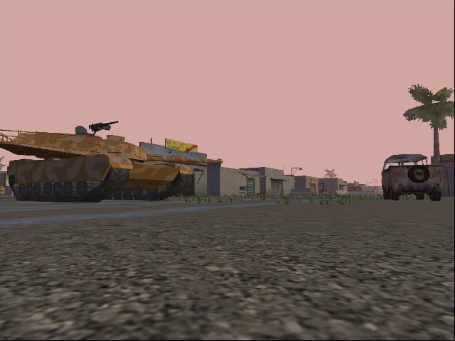 Deserted desert market