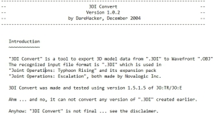 Joint Operations 3DI Convert / BFC Tool