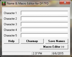 DFTFD Name & Macro Editer