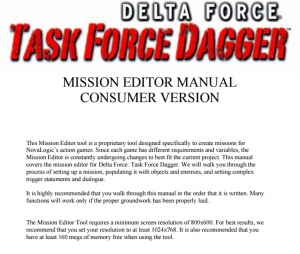 DFTFD Mission Editer Manual