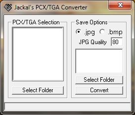 Jackal's PCX / TGA File Converter